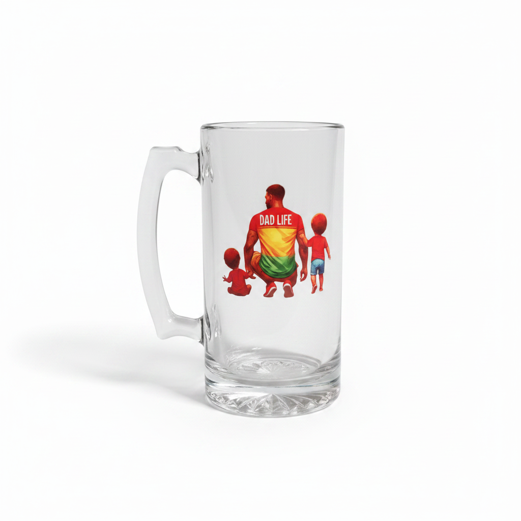 King of All Dads Glass Mug